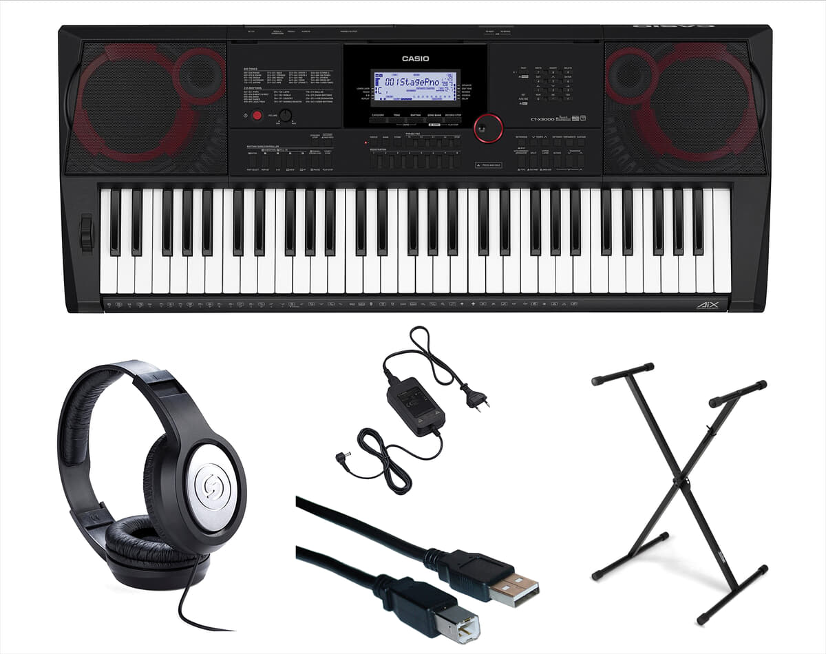 CASIO CT-X3000 and Stand Keyboard with Membership | Playground