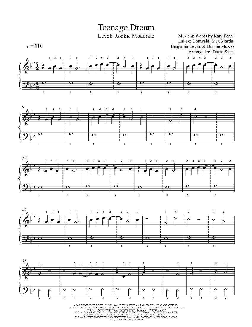 Sheet music