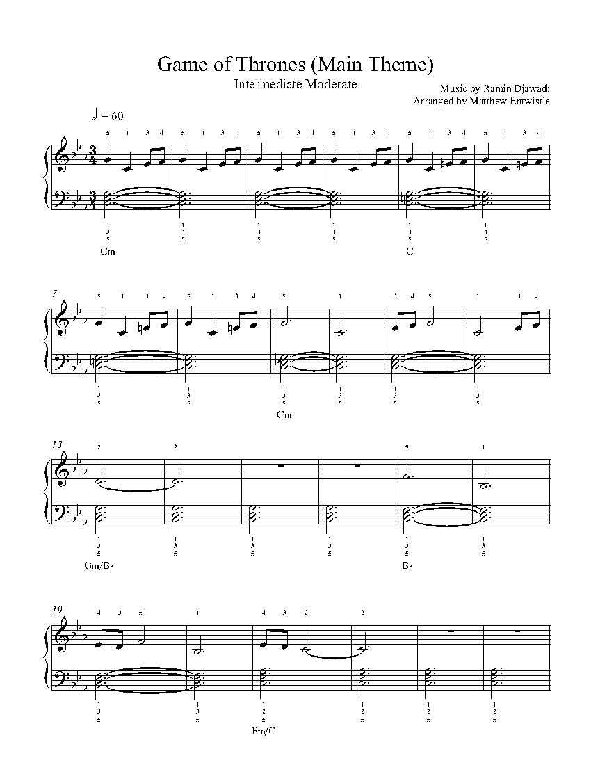 Download Game Of Thrones Main Theme Piano Chords Software Lasopacontrol