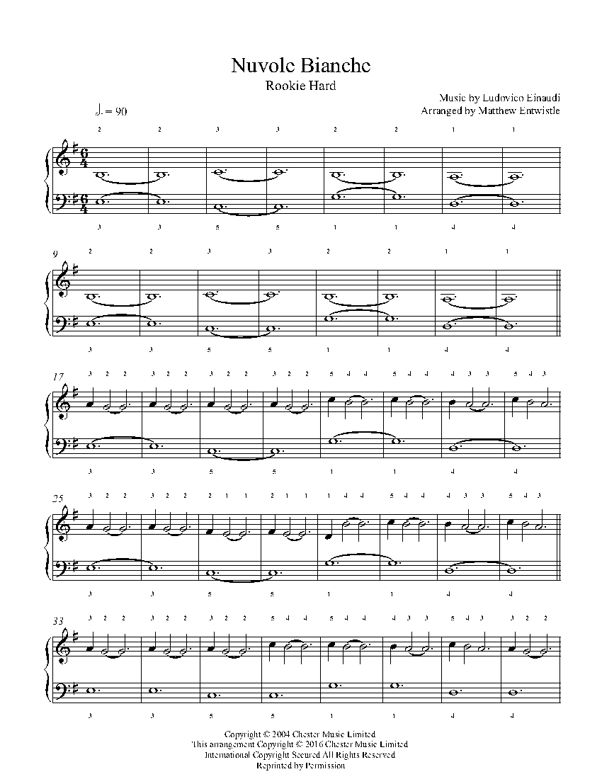 Nuvole Bianche By Ludovico Einaudi Piano Sheet Music Rookie Level Ludovico einaudi (born 23 november 1955 in turin, italy) is an italian composer and pianist particularly noted for the use of developing melodious phrases in his piano compositions. ludovico einaudi piano sheet music