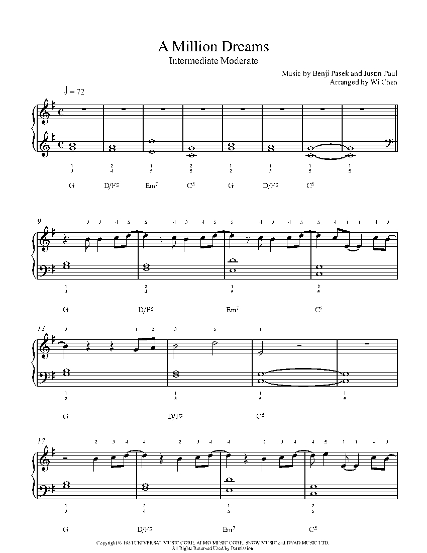 a-million-dreams-by-benji-pasek-justin-paul-piano-sheet-music-intermediate-level