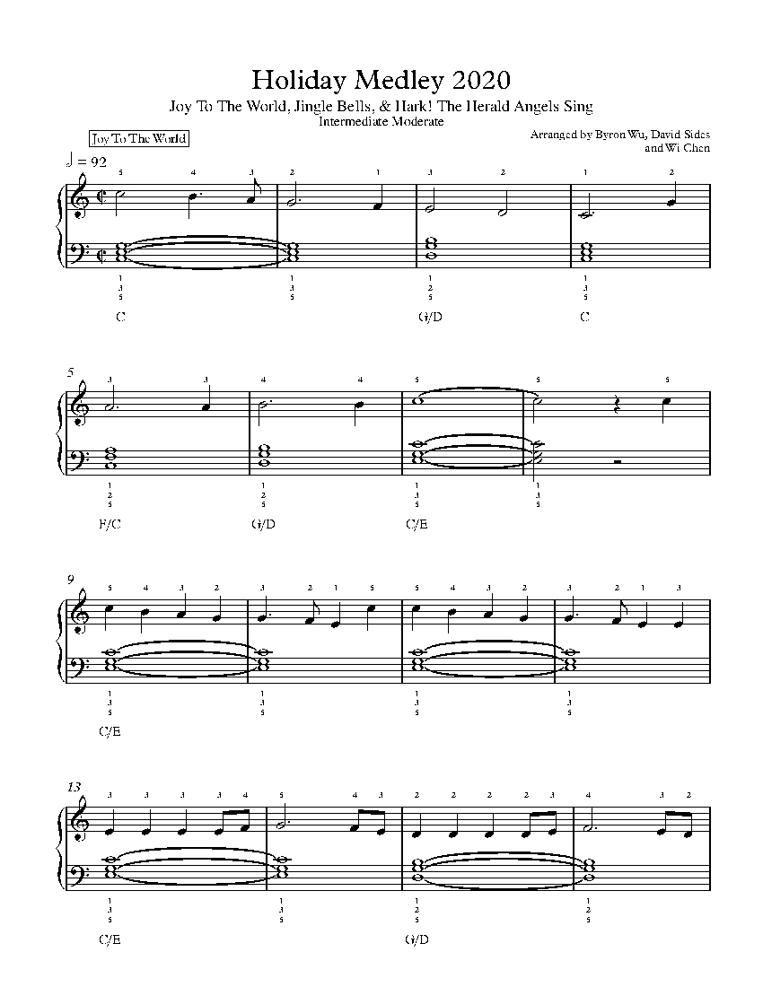Holiday Medley 2020 sheet music