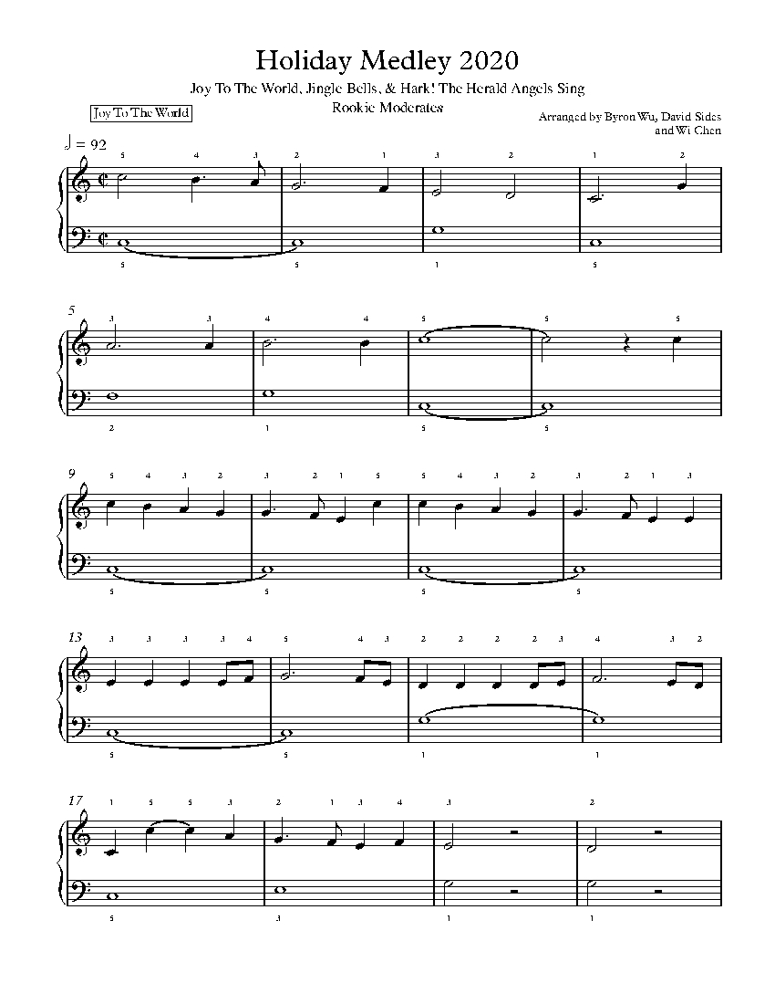 Holiday Medley 2020 sheet music