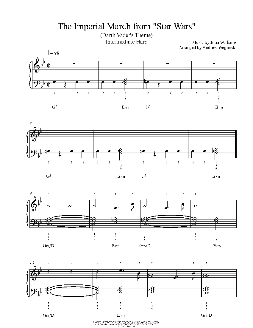 The Imperial March "Star Wars" by Williams Sheet Music & Lesson | Intermediate Level