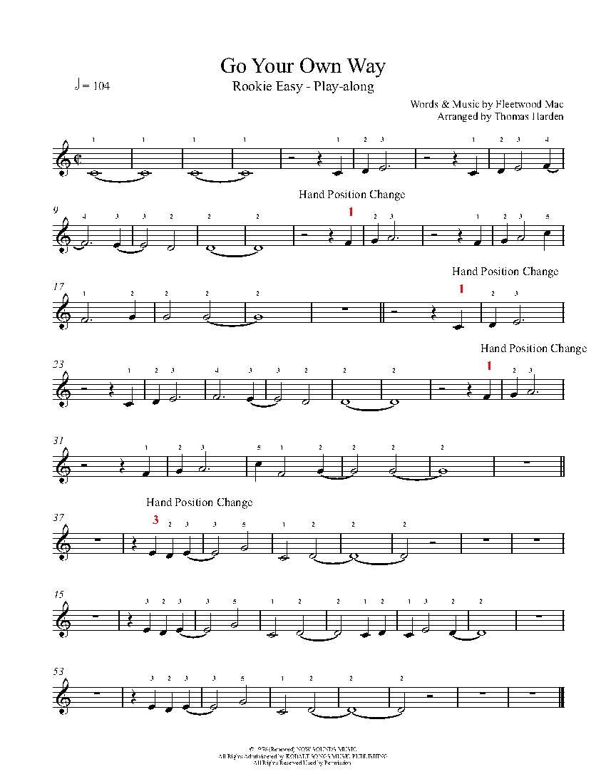 Go Your Own Way  sheet music