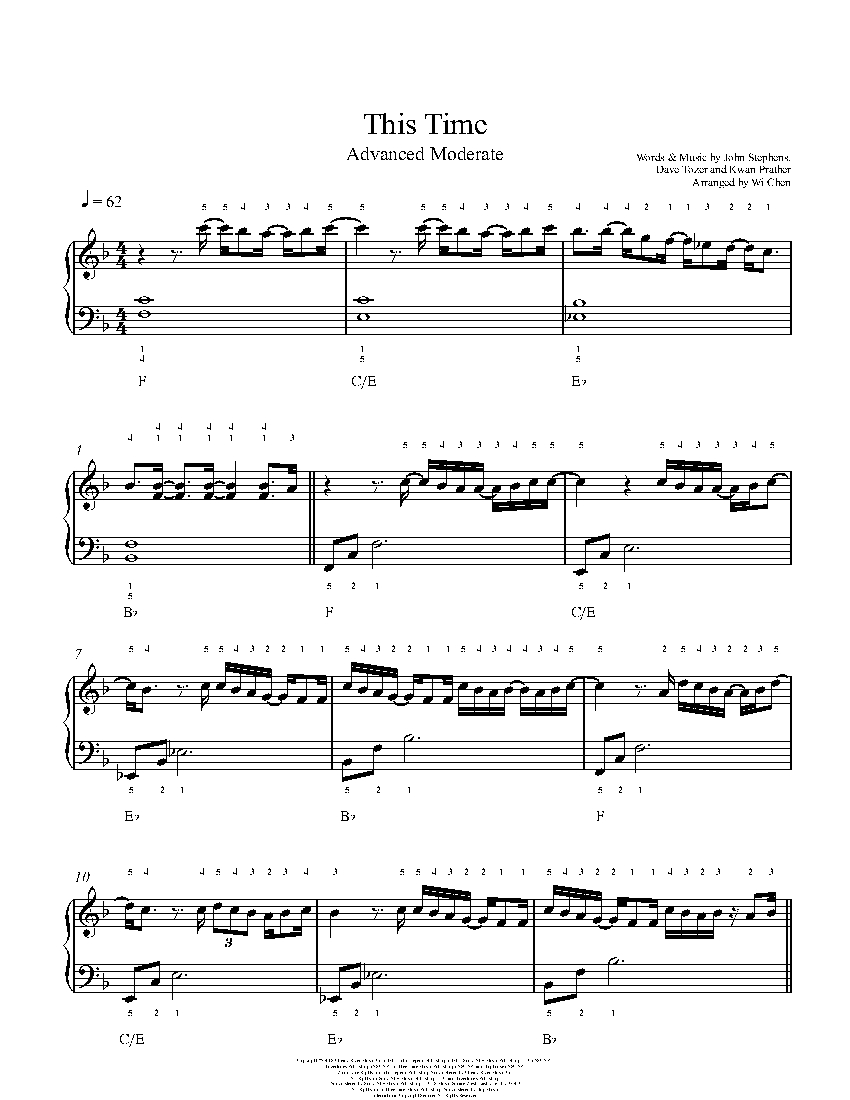 This Time sheet music