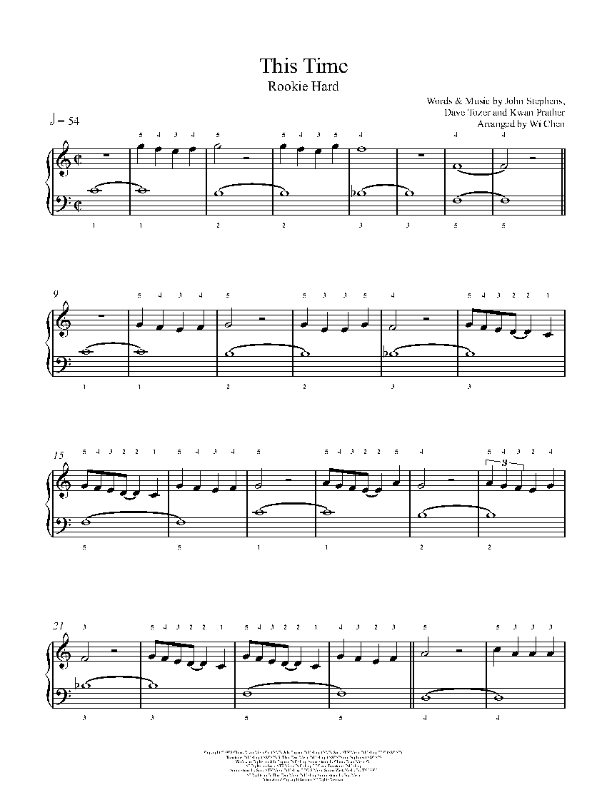 This Time sheet music