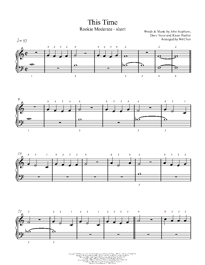 This Time sheet music