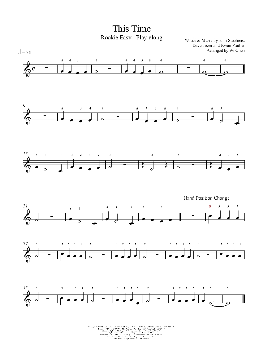 This Time sheet music