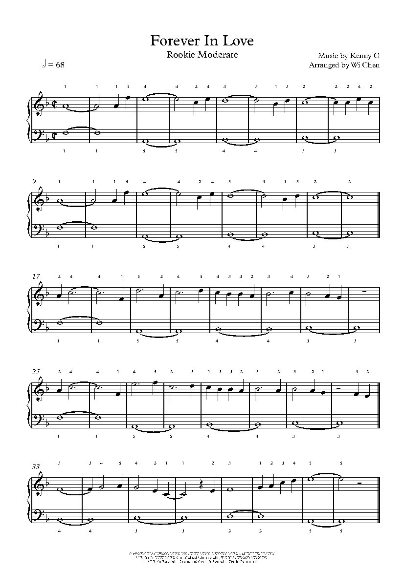Forever In Love sheet music