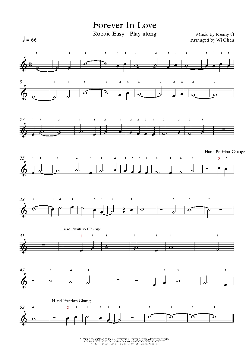 Forever In Love sheet music