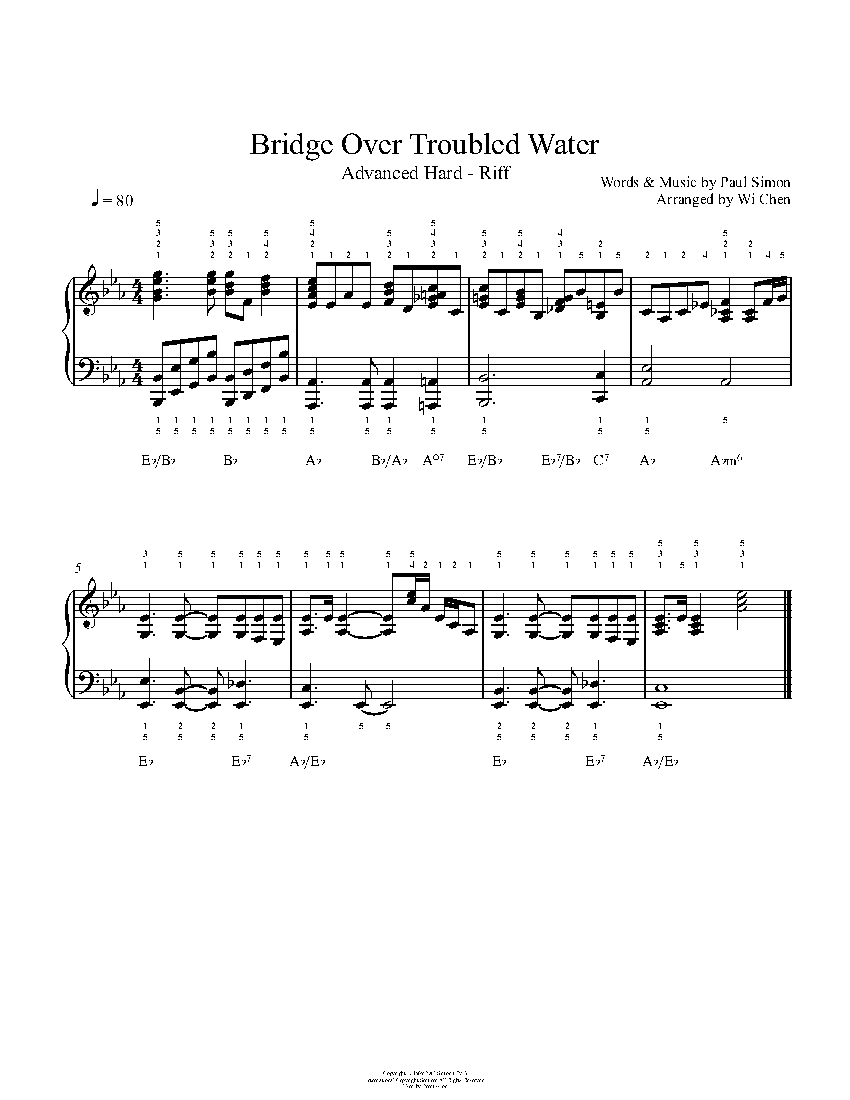 Bridge Over Troubled Water sheet music