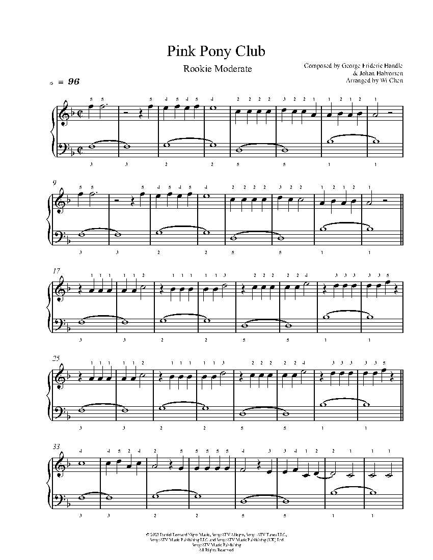 Pink Pony Club sheet music