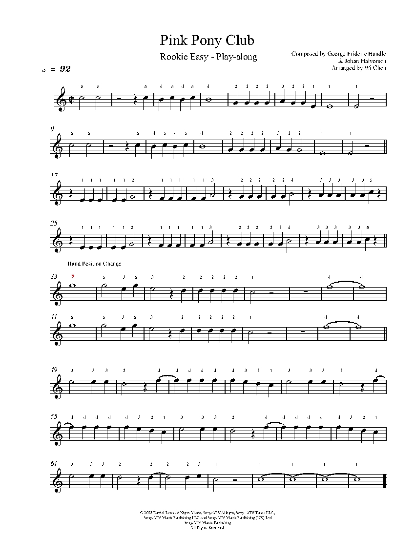 Pink Pony Club sheet music
