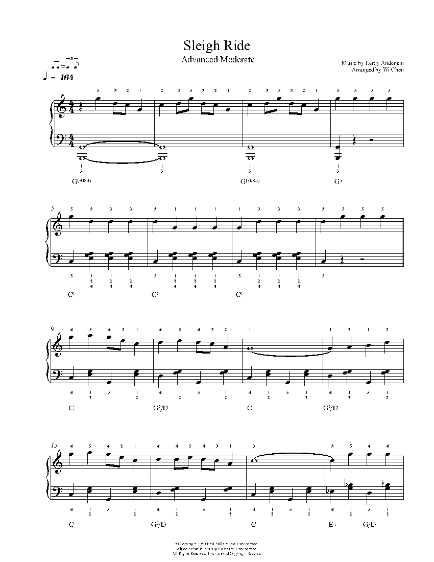 Sleigh Ride sheet music