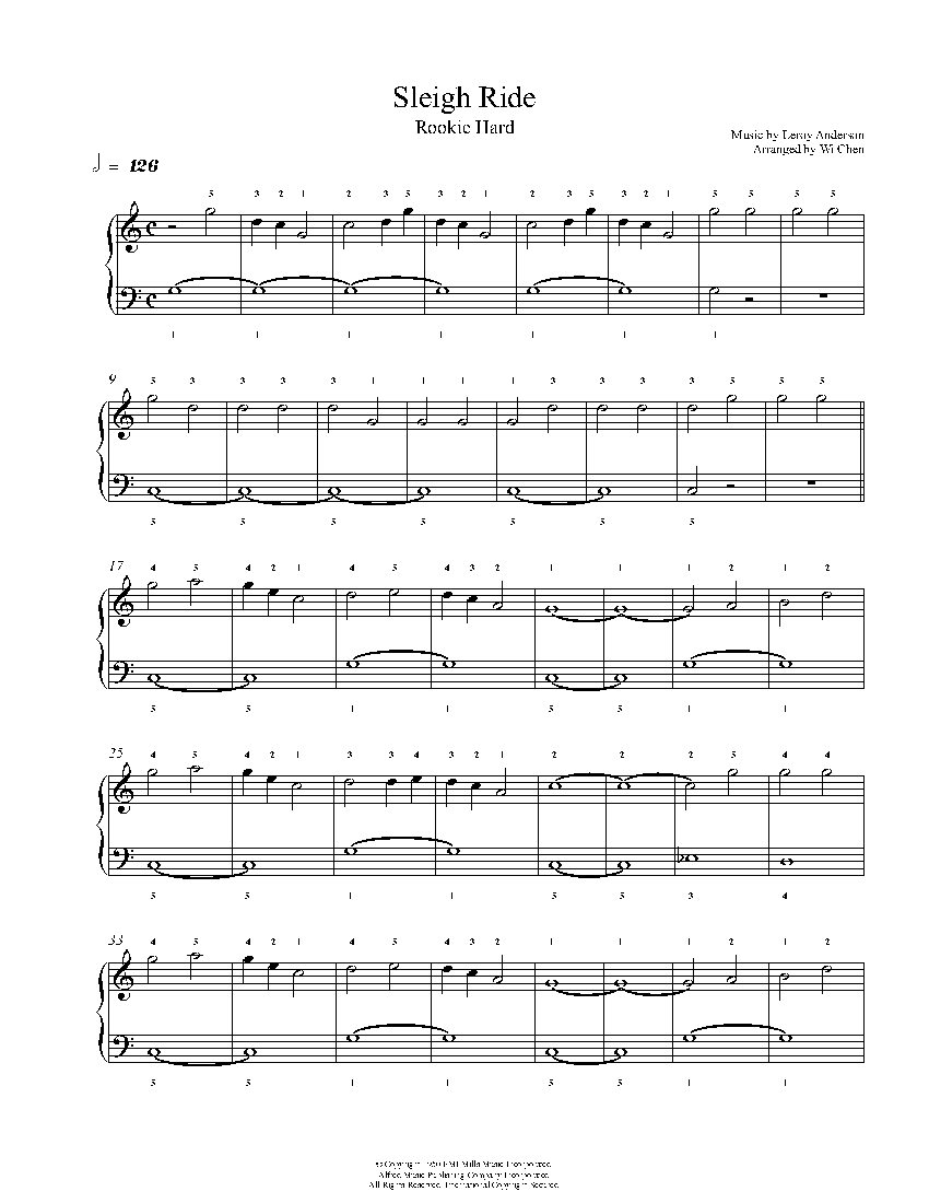 Sleigh Ride sheet music