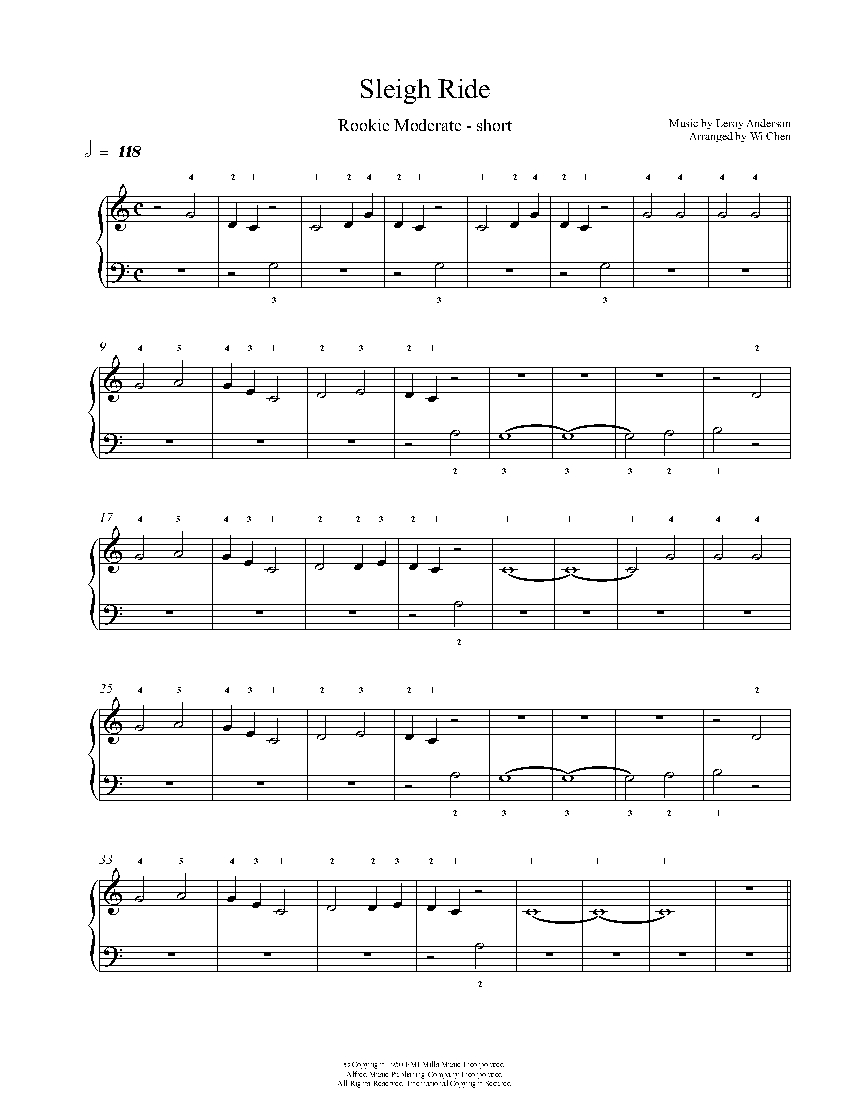 Sleigh Ride sheet music