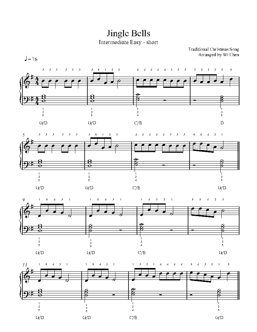 Jingle Bells sheet music